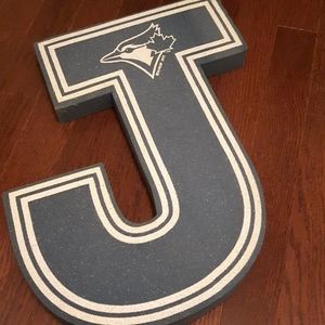 Toronto blue jays J foam figurine